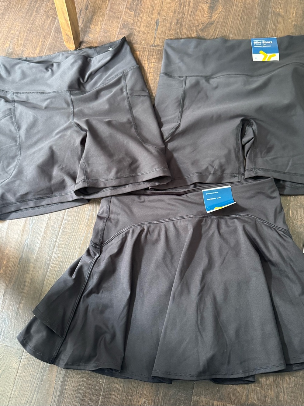 Old Navy Black Bike Shorts and Skort Set